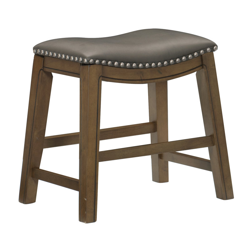 Tabouret Zackery, gris, Petit tabouret (siège d'une hauteur de 19,5 po)