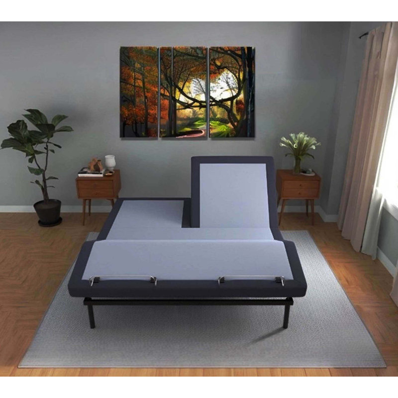 Split Top Adjustable Bed Base With Head And Foot Position Adjustment