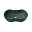 Lavabo vasque en marbre vert naturel, surface polie, pierre naturelle, marbre véritable, marbre véritable, 23,6 x 14,2 x H 7,1 pouces / 600 x 360 x H 180 mm