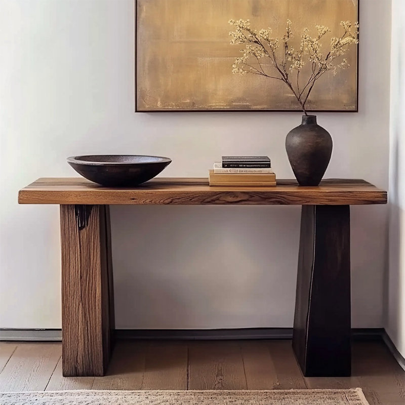 French style solid wood console table., 29.5" H x 47.2" W x 13.7" D