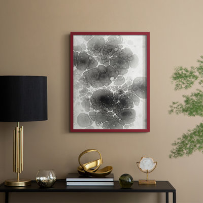 Marbling II Framed Print - Solid Wood