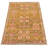 One-of-a-Kind 5'1" X 7'10" New Age Wool Area Rug in Cream/Olive/Burgundy