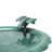 31" Tall Outdoor Antique Flower Birdbath with Bird Decoration Yard Statue, Durable Polypropylene Construction for Patio, Deck, or Yard