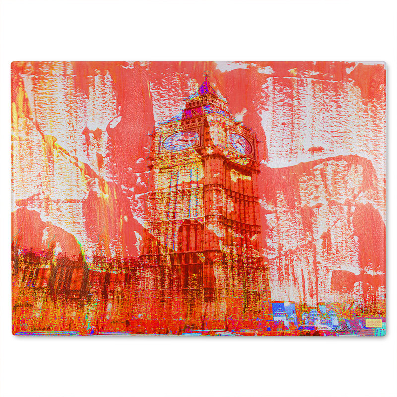 Crazy Ben Glass Chopping Board, 40cm L x 28cm W