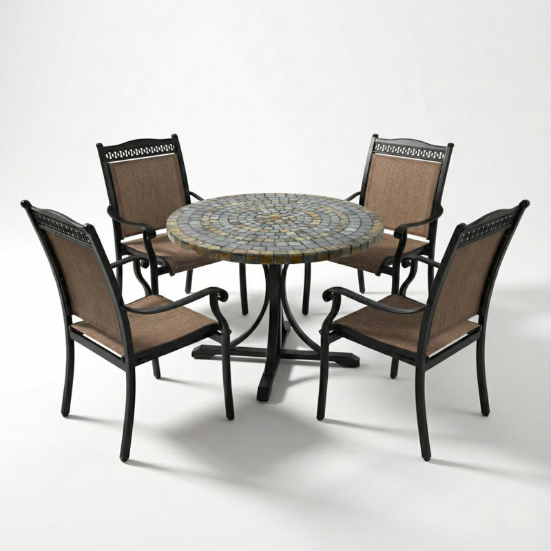 4 - Person Patio Dining Set with ROUND Table