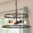 3 - Light Dimmable Drum Chandelier