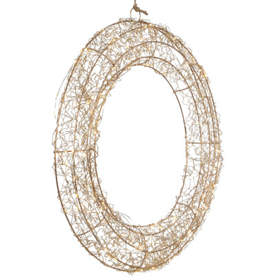 Faux Metal 18'' Wreath