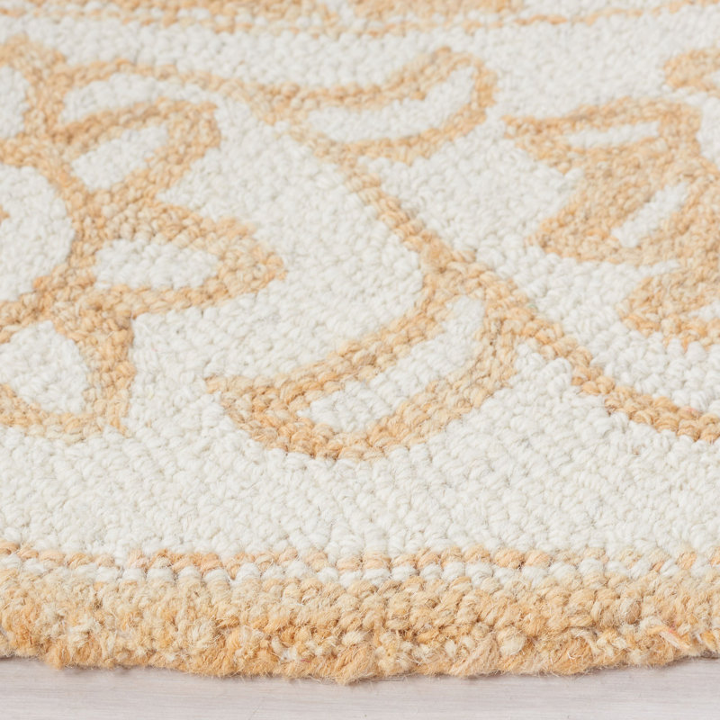 Tapis Jardin / Ivoire Jardin 601, Rond 6 pi