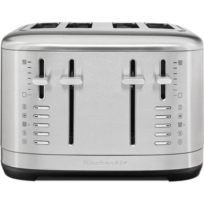 Grille-pain 4 tranches KitchenAid, acier inoxydable brossé
