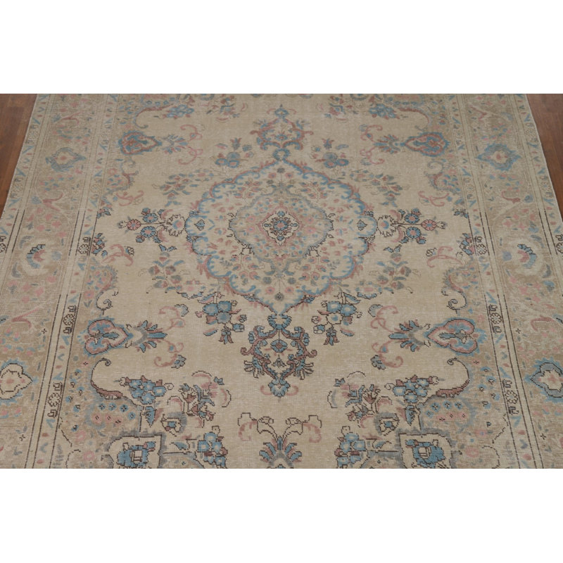 Tapis traditionnel rétro en laine 8 x 11
