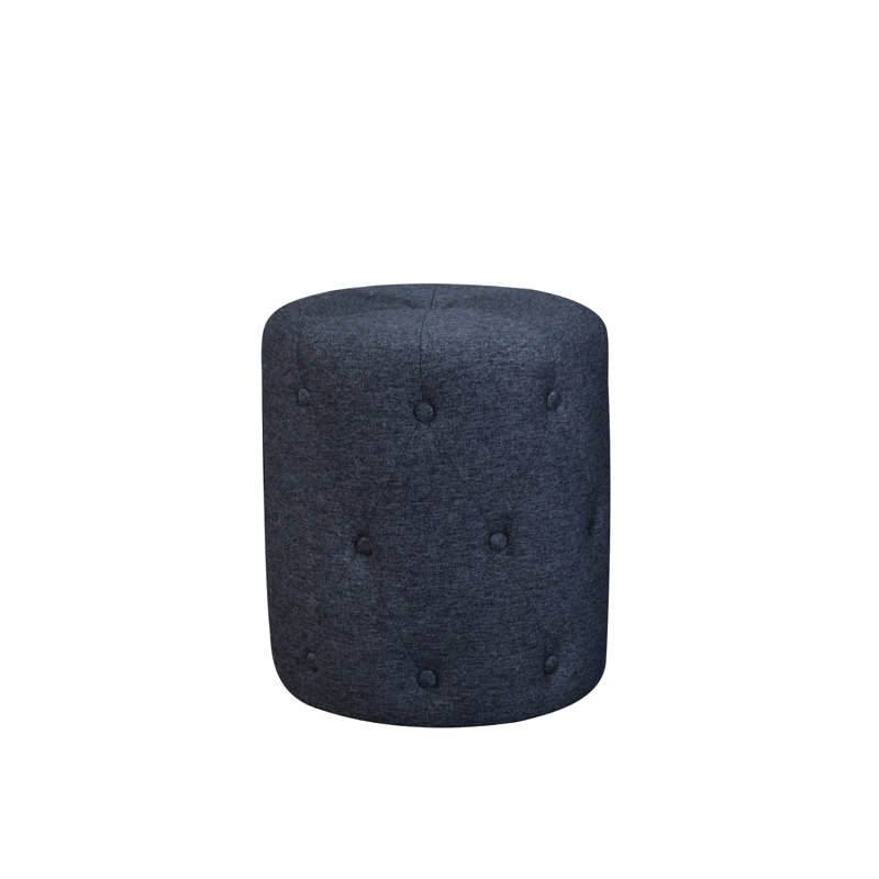 Bouffée touffetée en bleu - rembourrée de 16,23 po Profondeur, largeur, hauteur de 17,85 po, poids de 20,16 lb