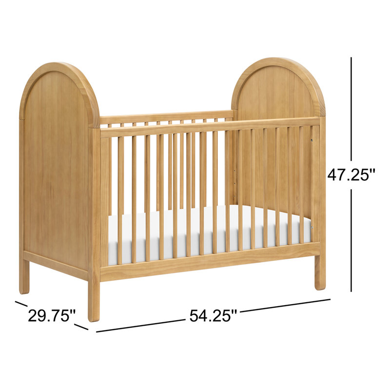 Bondi Cane 3-in-1 Convertible Crib, Honey