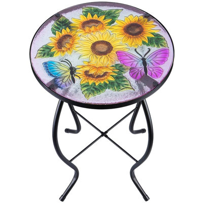 Petite table d'appoint pour terrasse