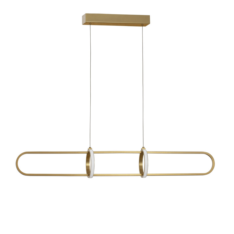 3 - Light LED Kitchen Island Pendant, Gold