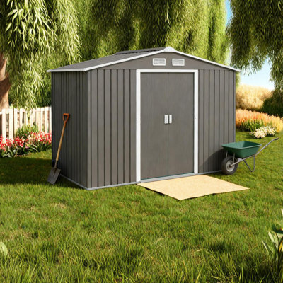 Remises spacieuses en acier, solution de jardin extérieur moderne