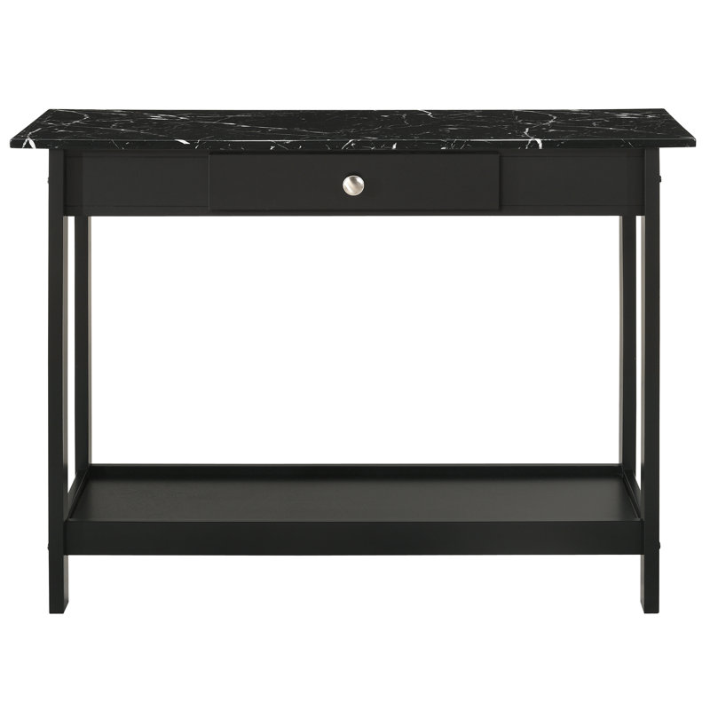 Arnardo 41.75" Console Table, Black, Black