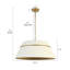 Luminaire suspendu tambour grand 4 lumières