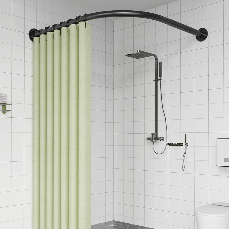 51.18cm L-Shaped Wall Shower Curtain Pole