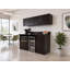 Buffet Sideboard Kitchen Break Room Lunch Coffee Kitchenette Cabinets 4 Pc Espresso – Factory Assembled (Furniture Items Purchase