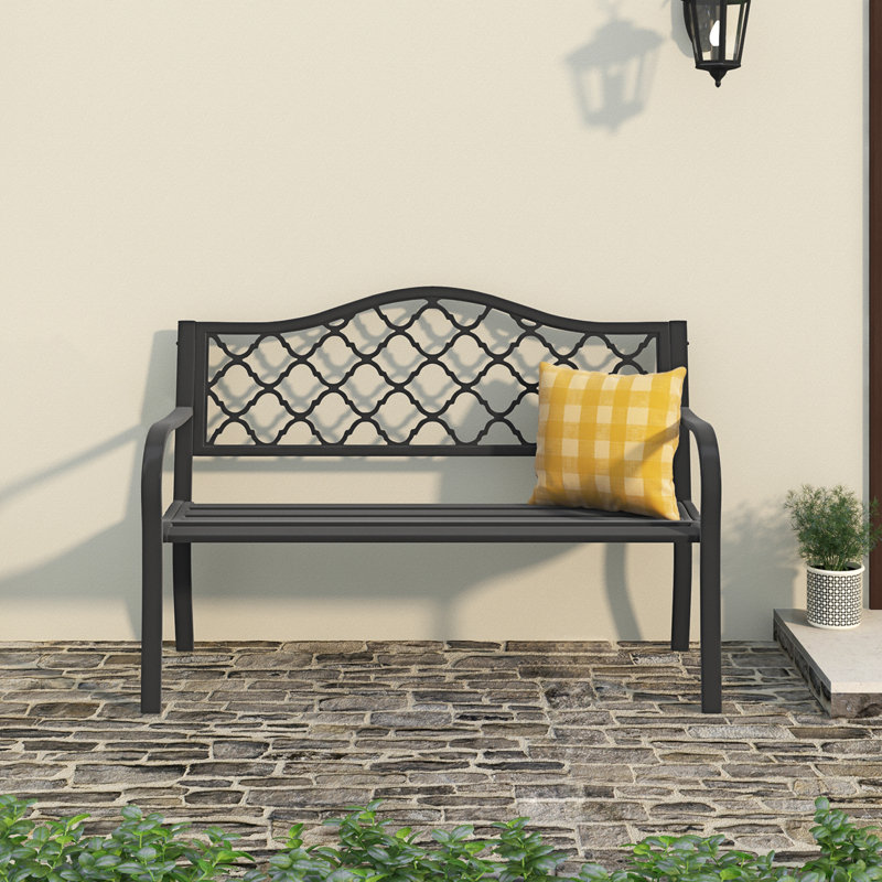 Banc de jardin en acier Faircloth