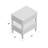 Laga 24'' W Nightstand – Contemporary Bedroom Table with 2 Drawers, Silver Hardware & Neutral Finish-684695862