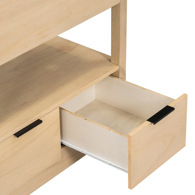 Meuble-lavabo 30 po avec comptoir, meuble-lavabo avec tablette de rangement ouverte et deux tiroirs, meuble-lavabo