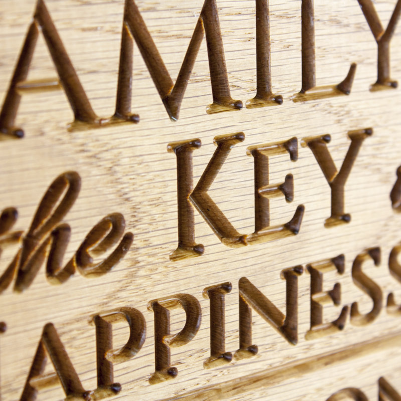 Wood Wall Organizer with Key Hooks