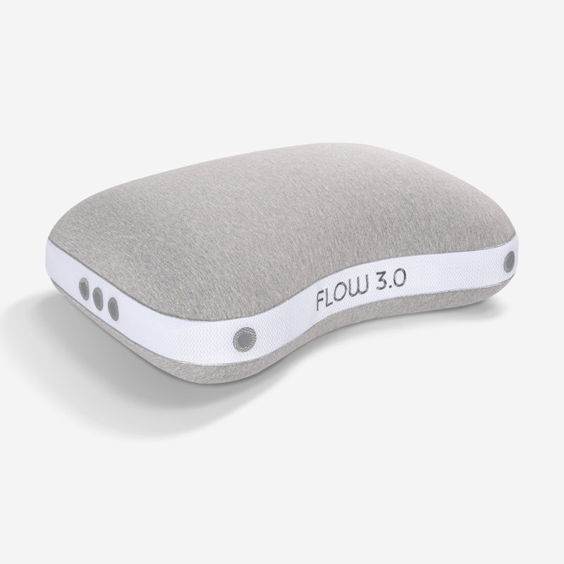 Bedgear Flow Cuddle Curve Performance Pillow for Side Sleepers - Plush and Breathable Pillow, 3.0