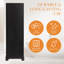 Armoire de rangement d'appoint avec tablette réglable-1403230604