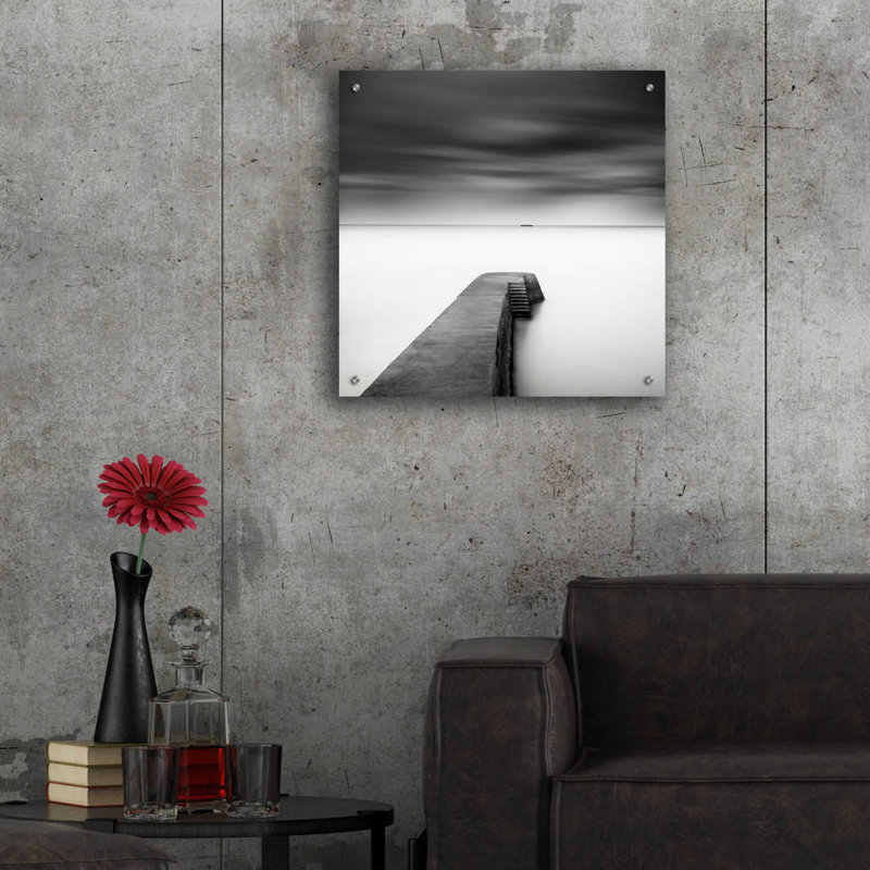«The Jetty-Study # 1» par Wilco Dragt, art en verre acrylique Wal, H 24 po x l 24 po x P 0,2 po