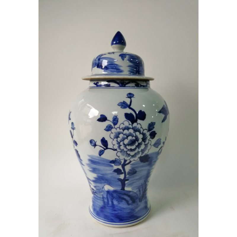 Handmade Porcelain China Ginger Jar