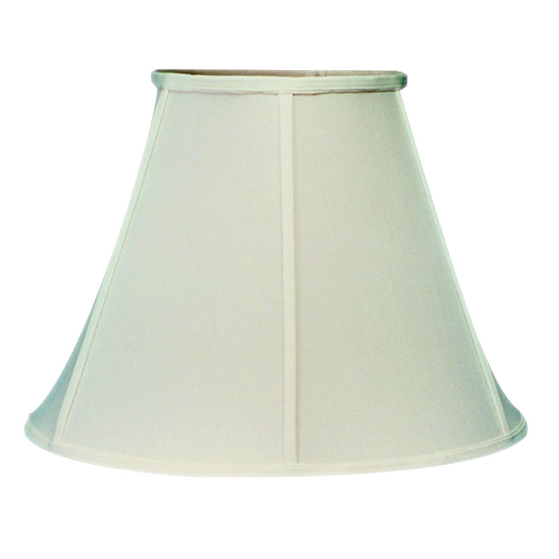 Beige Linen Bell Empire Lamp Shade with Brass Fitter