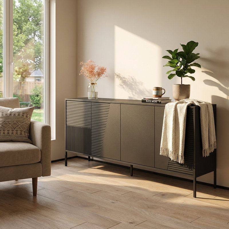 Buffet noir Debora 74,8 "04, Noir