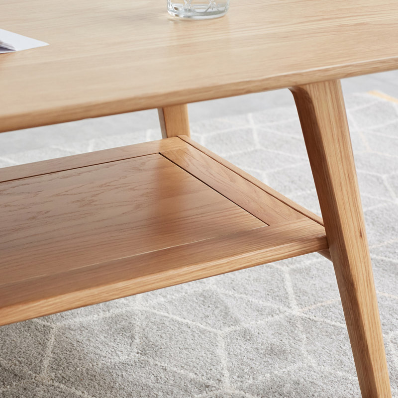 Table basse de centre, H 17,32 po x L 47,25 po x l 22,05 po, Chêne