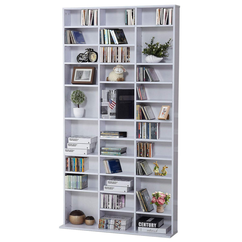 195cm H x 102cm W Book Display Bookcase, White