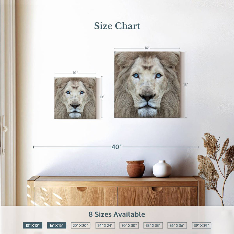 Brampt Exotic Lion, 10" H x 10" W