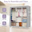 Organisateur de garde-robe portatif avec housse Rebrilliant-1722813309
