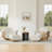 Modern Swivel Accent Chair with Ottoman-Chenille-122566636
