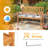 Ashera Solid Wood Fir Outdoor Bench