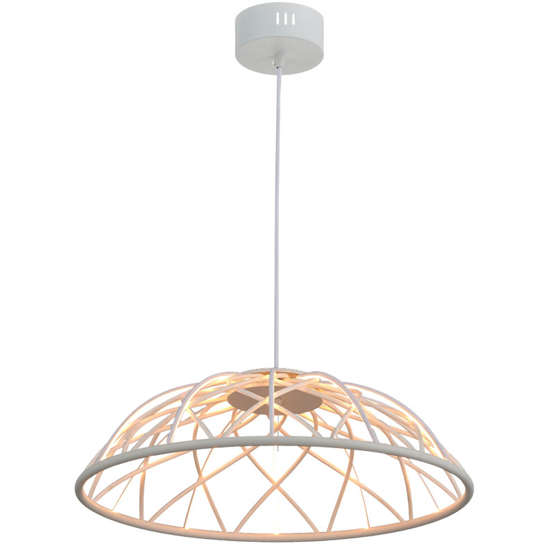 Luminaire suspendu à DEL Danyelle, Blanc mat