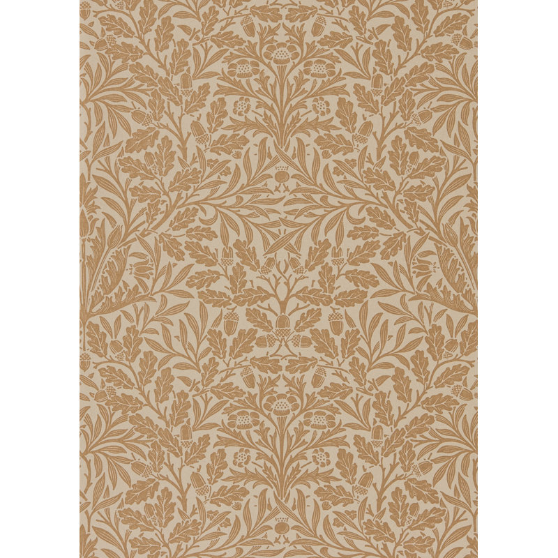 Pure Acorn Wallpaper, Gilver/Copper