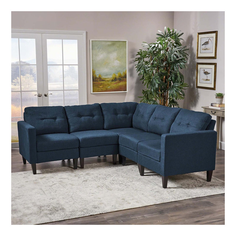 Mirod 5 - Piece Upholstered Sectional Sofa