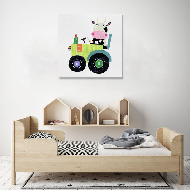 « jolie cow cow », peinture sur toile tendue, H 10 po x l 10 po x P 1,5 po