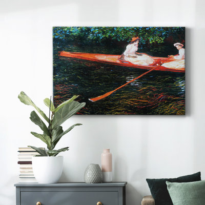 The Pink Skiff, Boating on the Ept, 1890-Gallery Wrapped Canvas