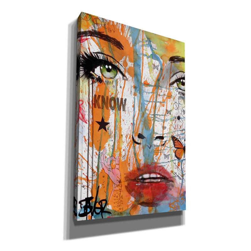 Know by Loui Jover - Wrapped Canvas Print, 40" H x 26" W