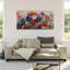 Fleur de jardin, peinture sur toile tendue