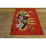 Vintage Tapestry French Allover Knotted Rug