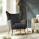 Avianna 29.25" Wide Tufted Polyester Wingback Chair