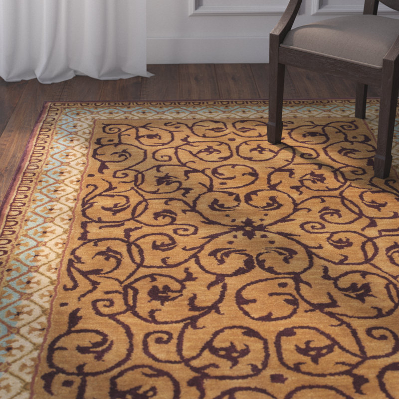 Tapis en laine touffeté à la main Loren, Rectangle 8 pi 3 po x 11 pi