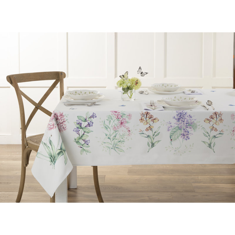 Lenox Butterfly Meadow Garden Tablecloth, 60" x 120", 60" x 120"